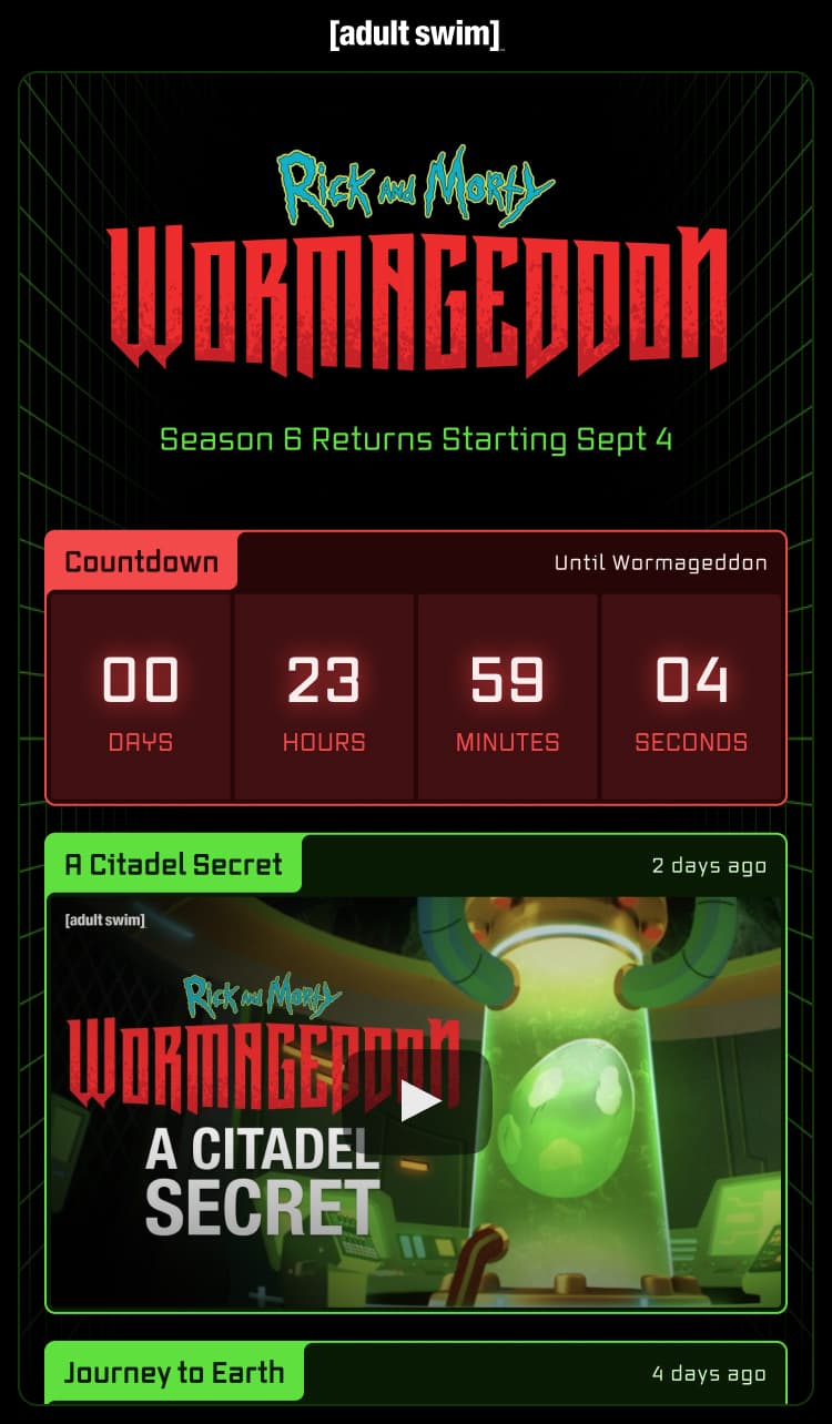 Mobile Countdown Teaser